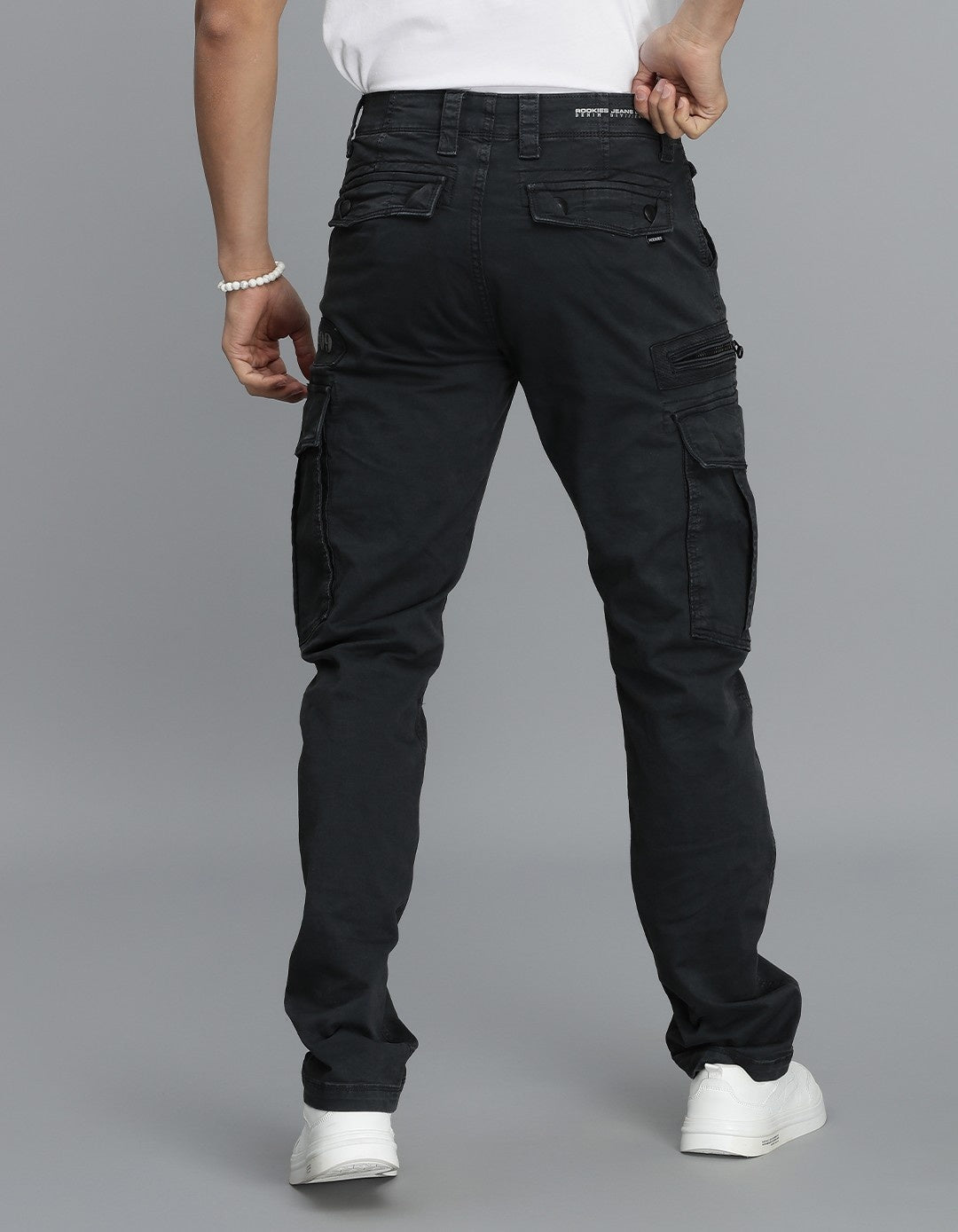 Dk Slate Regular Fit Cargo Pant
