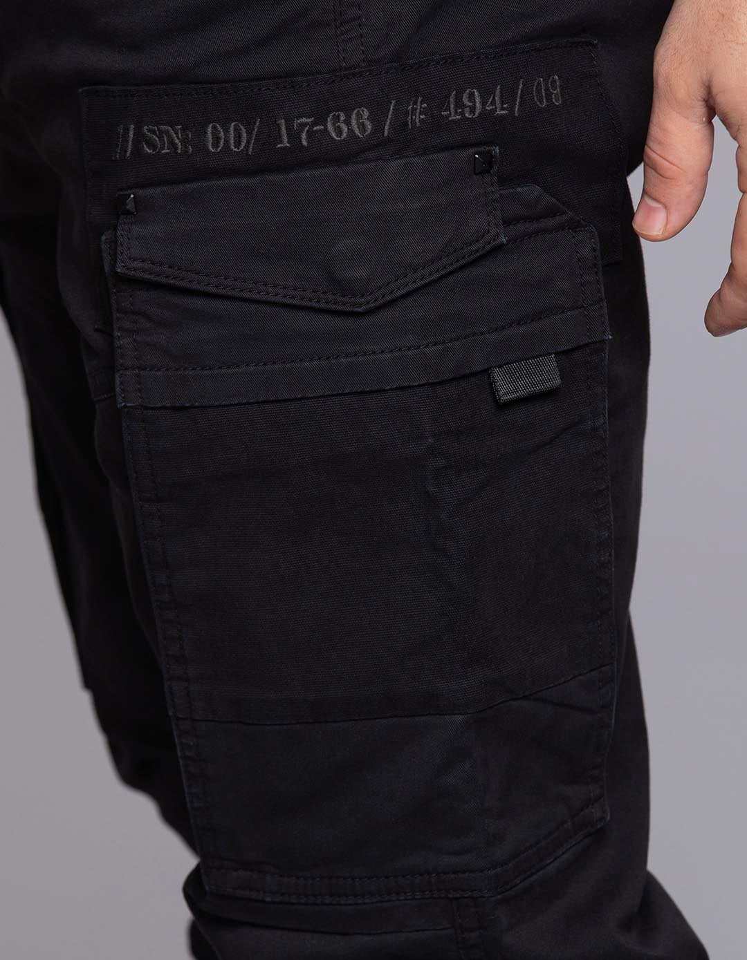 Black Regular Fit Cargo Pant