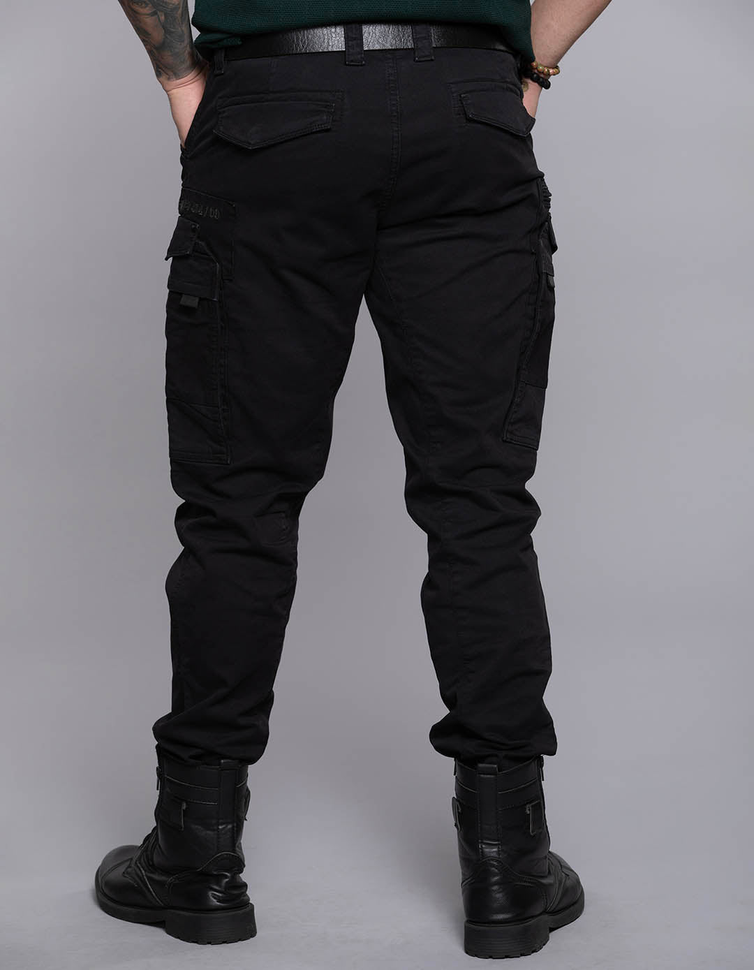 Black Regular Fit Cargo Pant