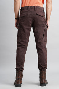 Brown Slim Fit Cargo Pant (Regular Fit)