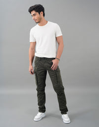 Military Green Regular Fit Cargo Pant