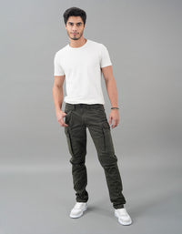 Military Green Regular Fit Cargo Pant