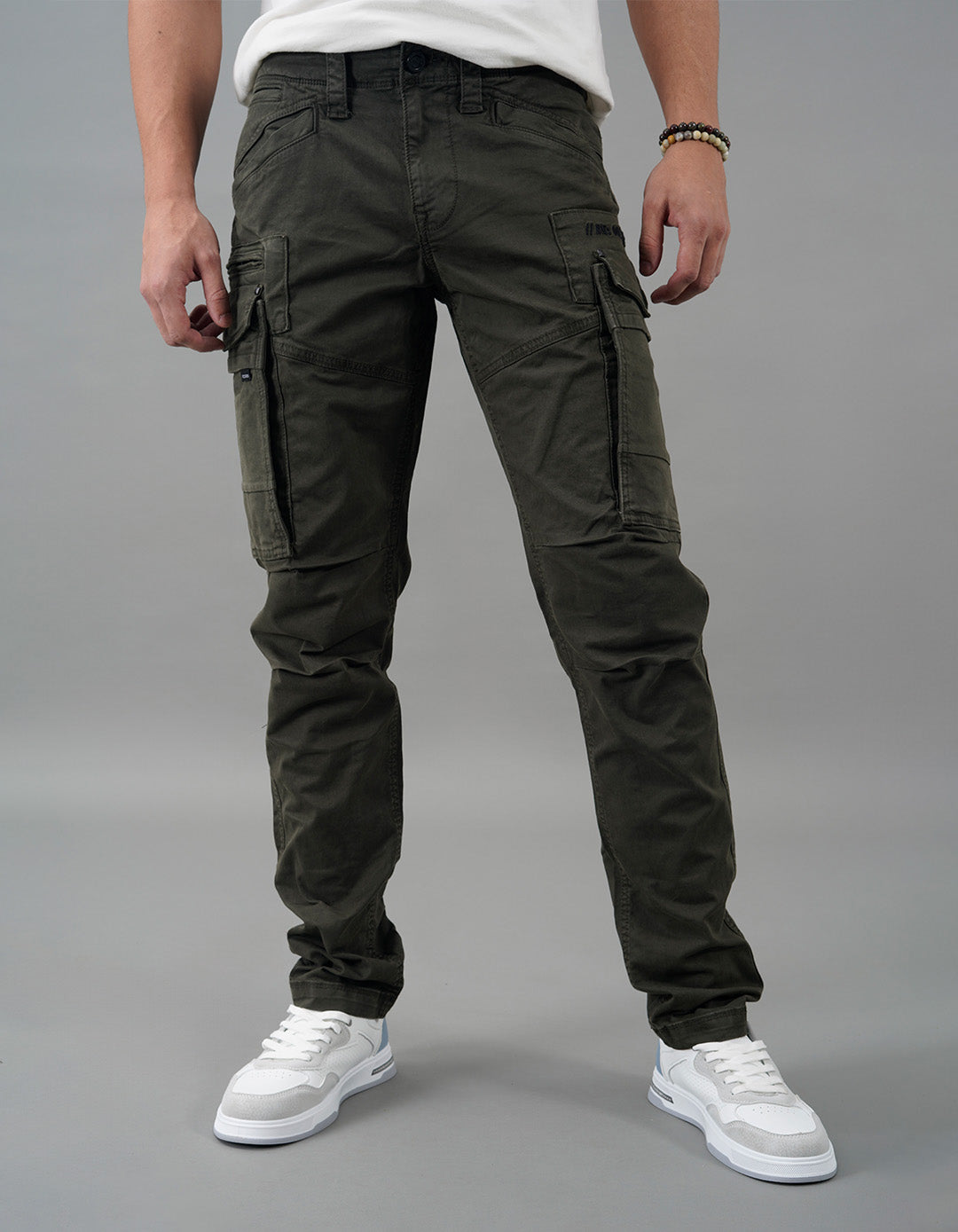 Military Green Regular Fit Cargo Pant