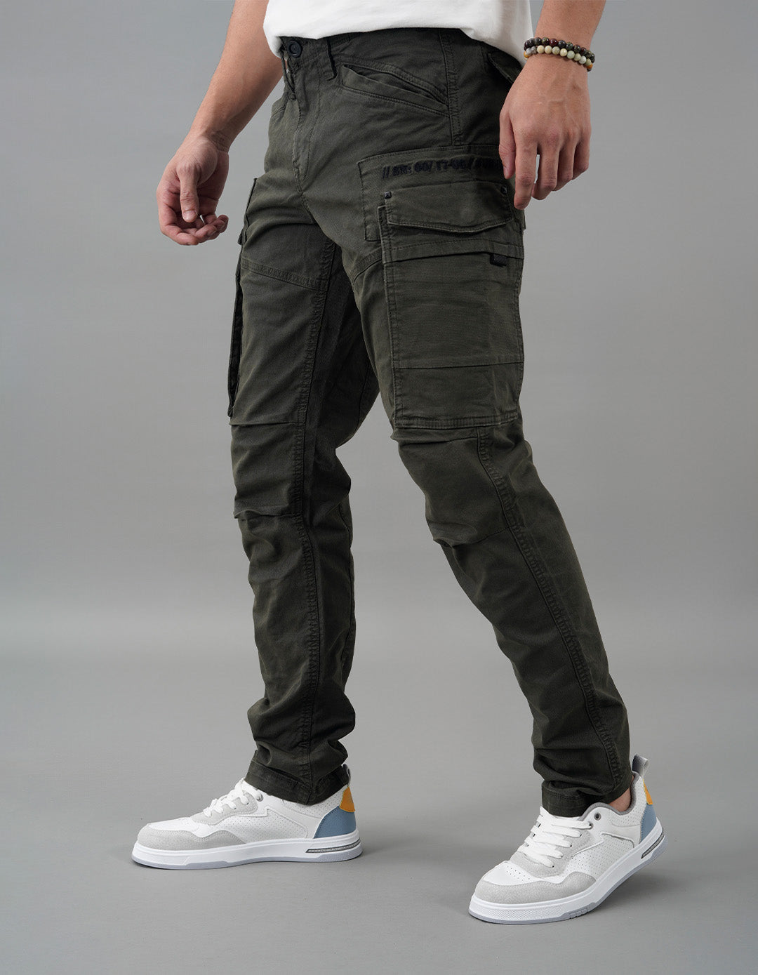 Military Green Regular Fit Cargo Pant