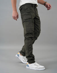 Military Green Regular Fit Cargo Pant