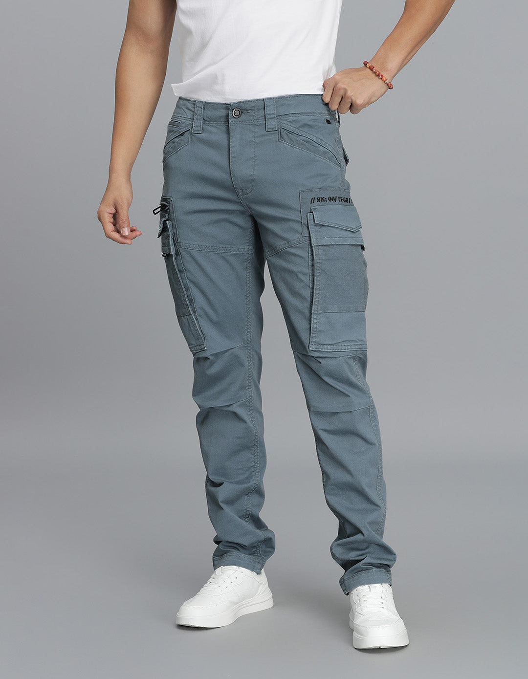 Petrol Regular Fit Cargo Pant