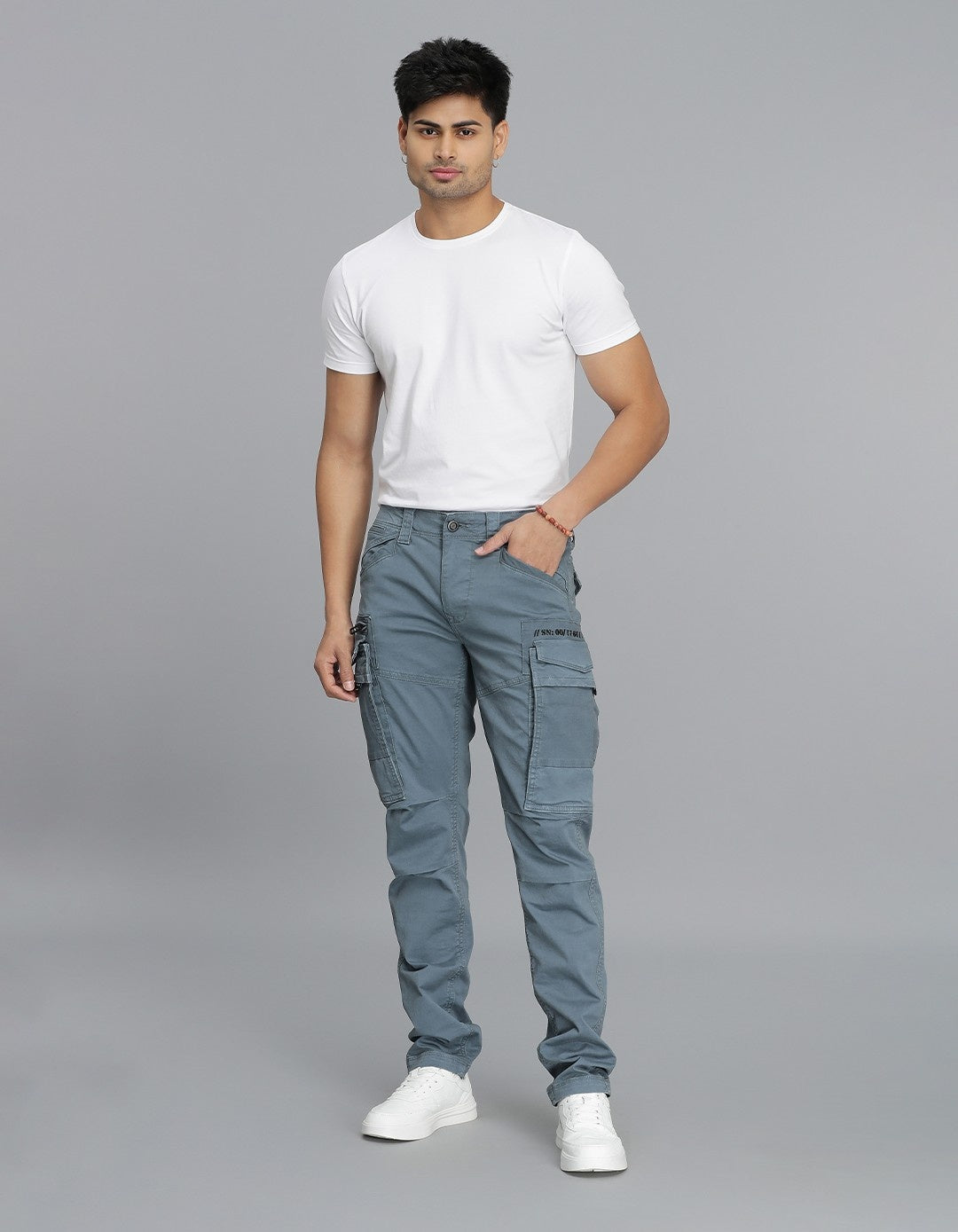 Petrol Regular Fit Cargo Pant