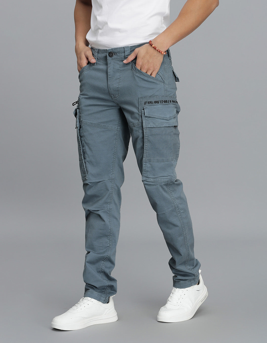 Petrol Regular Fit Cargo Pant