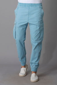 Blue Cargo Pant (Tapered Fit)