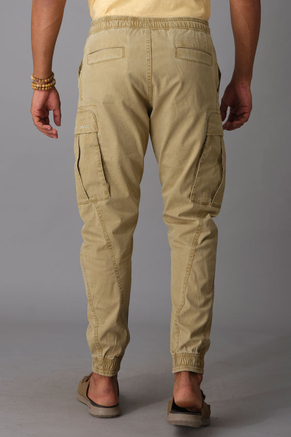 Khaki Cargo Pant (Tapered Fit)