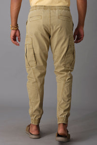 Khaki Cargo Pant (Tapered Fit)