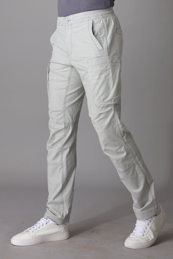 Grey Cargo Pant (Regular Fit)