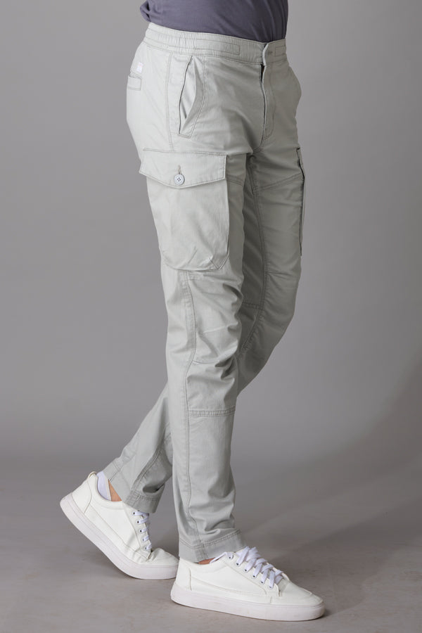 Grey Cargo Pant (Regular Fit)