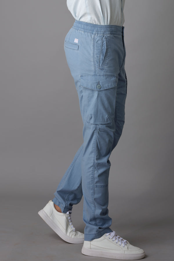 Blue Cargo Pant (Regular Fit)