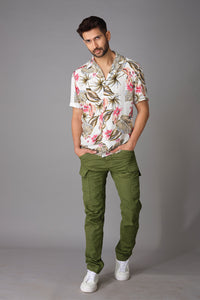 Green Cargo Pant (Tapered Fit)