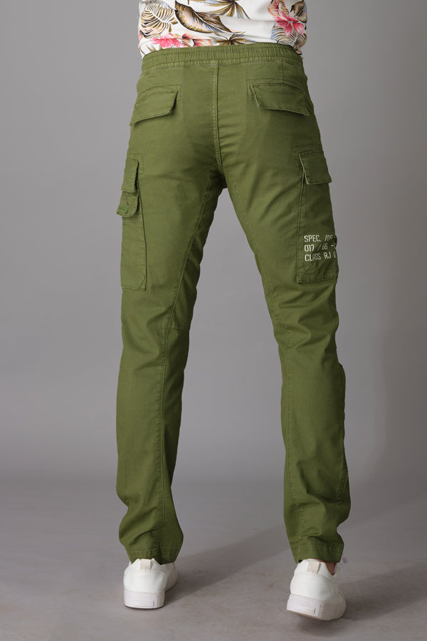 Green Cargo Pant (Tapered Fit)