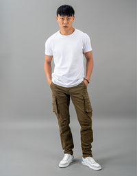 Olive Regular Fit Cargo Pant