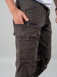 Dk M Green Slim Fit Cargo Pant