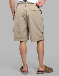 Khaki Loose Fit Utility Short