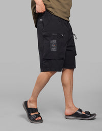 Black Loose Fit Utility Short