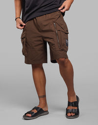 Coffee Loose Fit Utility Short