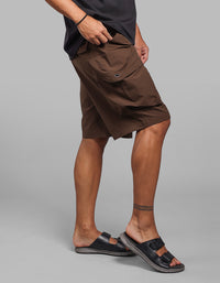 Coffee Loose Fit Utility Short