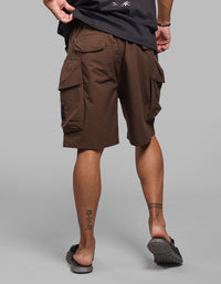 Coffee Loose Fit Utility Short