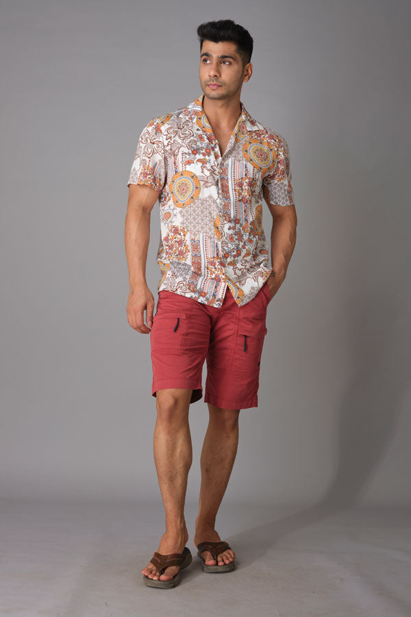 Red Cargo Short (Cargo Slim)