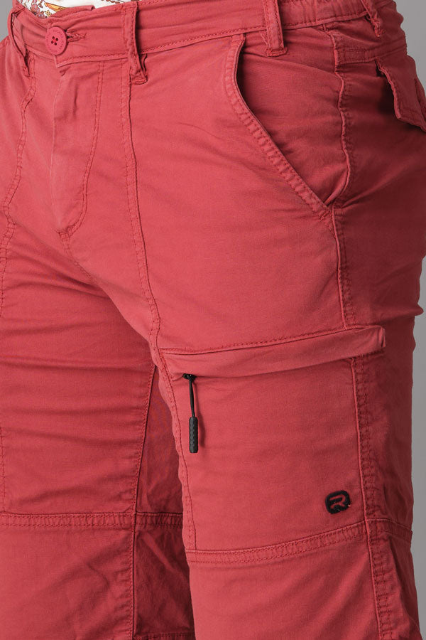 Red Cargo Short (Cargo Slim)