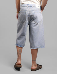 Lt Blue Loose Fit Jorts