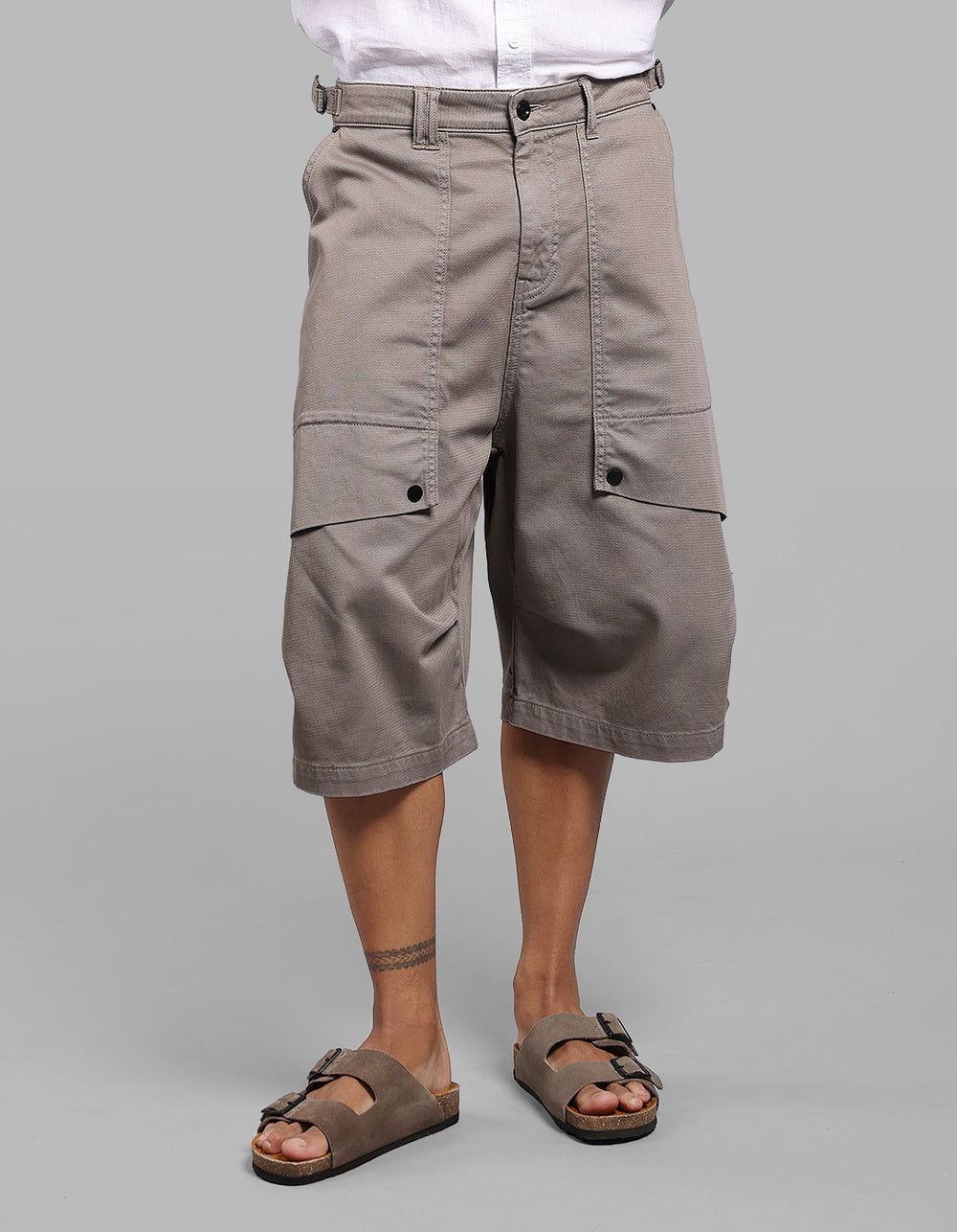 Dk Stone 6 Pockets Stretch Loose Fit Jorts