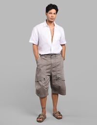 Dk Stone 6 Pockets Stretch Loose Fit Jorts