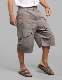 Dk Stone 6 Pockets Stretch Loose Fit Jorts
