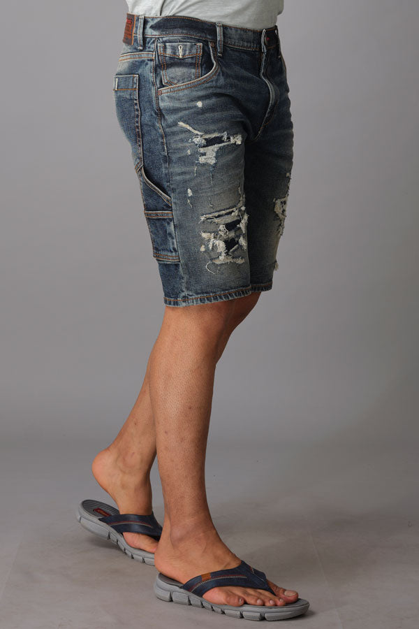 Dk Blue Denim Short (Denim Slim)