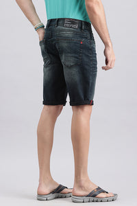 Dk Blue Denim Short (Denim Slim Fit)