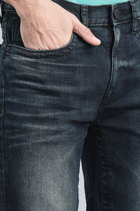 Dk Blue Denim Short (Denim Slim Fit)