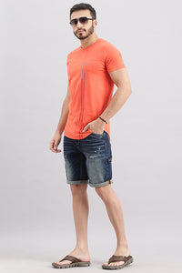 Dk Blue Carpenter Denim Short (Denim Slim Fit)
