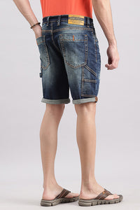 Dk Blue Carpenter Denim Short (Denim Slim Fit)
