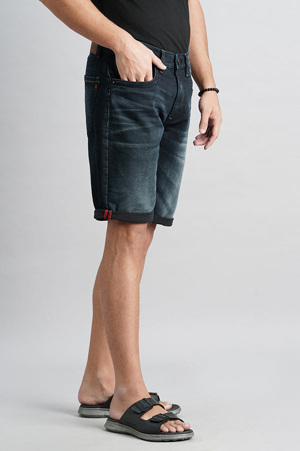 Dk Blue Denim Short (Denim Slim Fit)