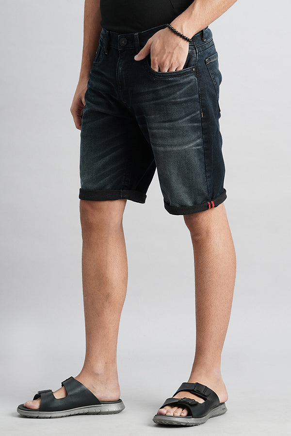 Dk Blue Denim Short (Denim Slim Fit)