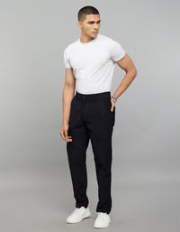 Black Regular Straight Fit Corduroy Chino