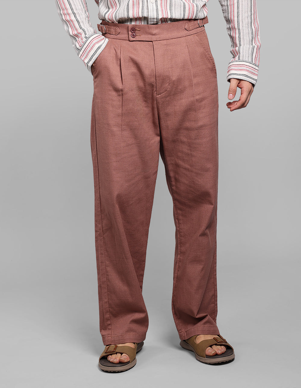 Dk Onion Pleated Korean Fit Cotton Pants
