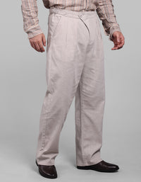 Sand Pleated Korean Fit Cotton Pants