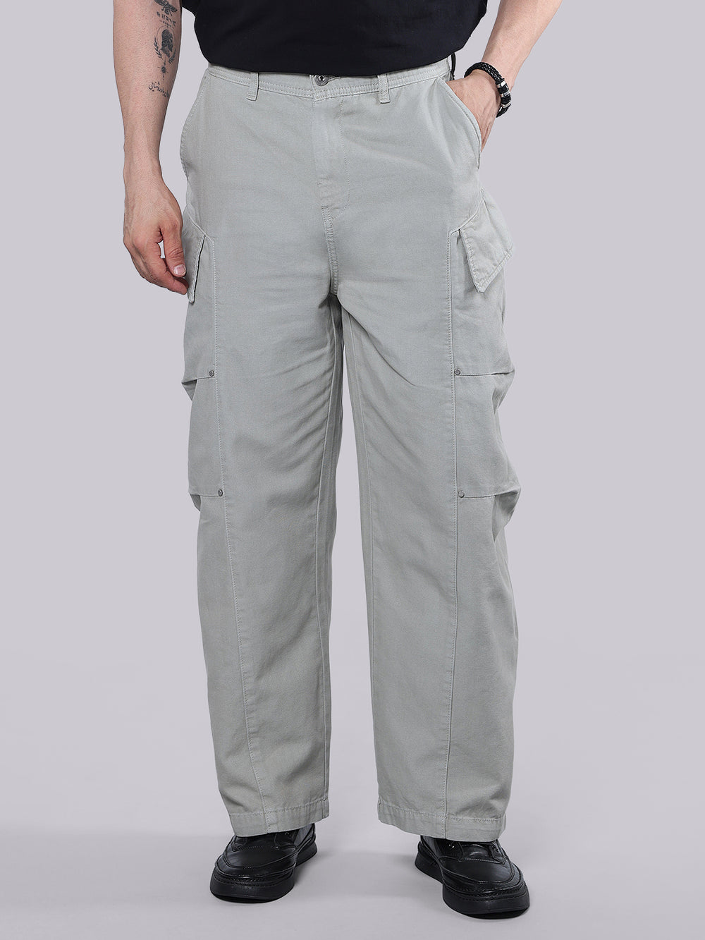 Dark Stone Balloon Fit Pants