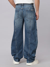 Medium Blue Balloon Fit Jeans
