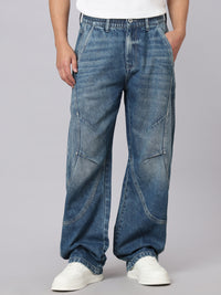 Medium Blue Balloon Fit Jeans