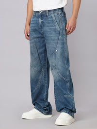 Medium Blue Balloon Fit Jeans