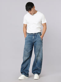 Medium Blue Balloon Fit Jeans