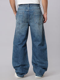 Medium Blue Balloon Fit Jeans