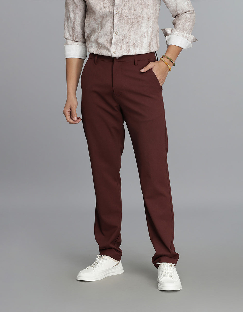 Burgundy Chinos Trouser ROOKIES Burgundy Chinos Trouser ROOKIES